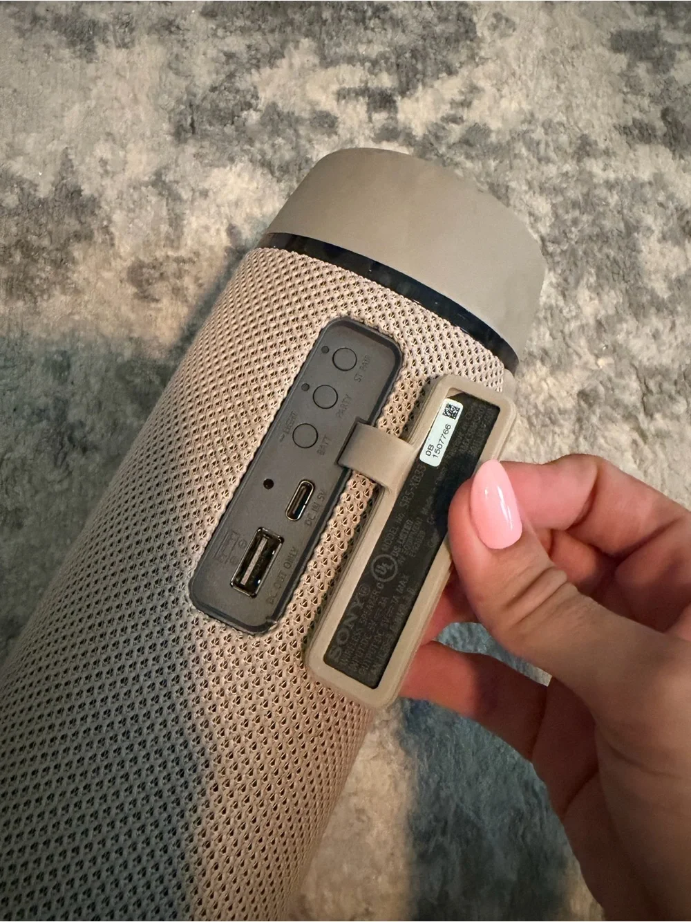 Sony Portable SRS-XB33 Bluetooth Speaker in Taupe